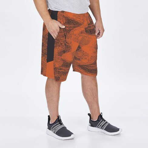 شورت Zubaz للرجال مرخص رسميًا من البوليستر الثابت مع لوحات جانبية، لون الفريق in Saudi Arabia