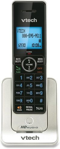VTech Cordless Phone, DECT 6.0 Expandable, Silver, 3 Handsets with Caller ID/Call Waiting, Answering System, HD Audio, Speakerphone, Backlit Keypad & Display in Saudi Arabia