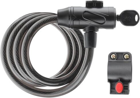 Gotrax LockGuard Scooter Locks, 4 Feet Bike Locks Cable, Heavy Duty Anti Theft Bicycle Lock with Mounting Bracket and 2 Keys, Cable Lock Suitable for Scooters and Bikes (Key Lock) in Saudi Arabia