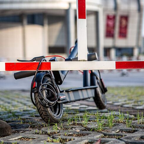 Populo 4 Digit Combination Scooter Lock Cable - Keyless, Convenience & Strong，Flexible Steel Cable 4 FT Long 5/16 in Fit in Kuwait