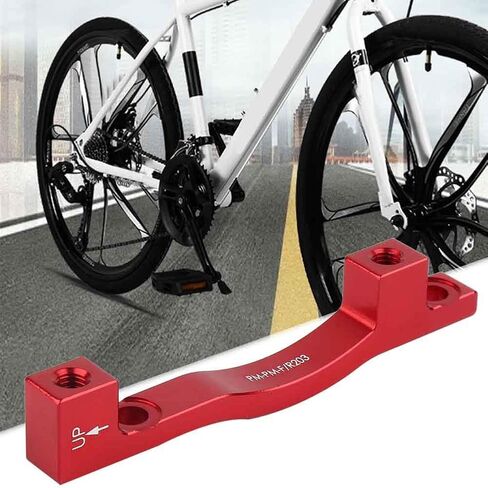Delaman Disc Brake Adaptor Durable Bike Disc Brake Mount Caliper Adapter for Mountain Bike Bicycle with Screw Washer, Adapter for 203MM Rotor(red) in Saudi Arabia