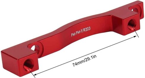 Delaman Disc Brake Adaptor Durable Bike Disc Brake Mount Caliper Adapter for Mountain Bike Bicycle with Screw Washer, Adapter for 203MM Rotor(red) in Saudi Arabia