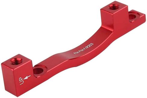 Delaman Disc Brake Adaptor Durable Bike Disc Brake Mount Caliper Adapter for Mountain Bike Bicycle with Screw Washer, Adapter for 203MM Rotor(red) in Saudi Arabia