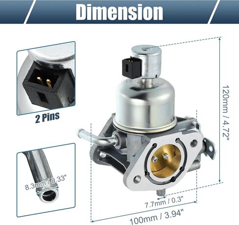 X AUTOHAUX 1 مجموعة كابينة المكربن ​​مع حشوات تحل محل 16-853-19S 32-853-63S 32-853-67S لكوهلر KT725 KT730 KT735 KT740 KT745 لون فضي فولاذي in Saudi Arabia