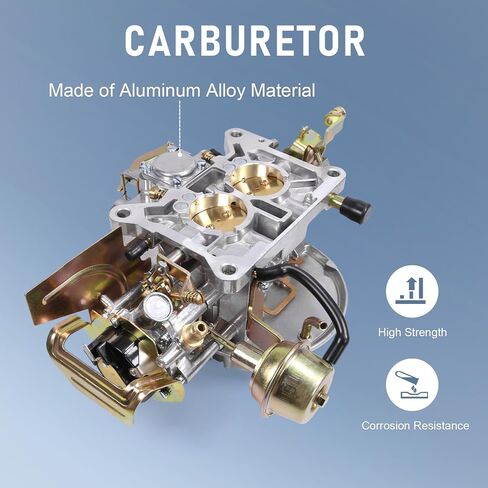 RADHLBNIU 2 Barrel Carburetor Compatible with Ford Mustang 289 302 351 Cu Jeep 360 Cu Engine, Replace Motorcraft 2100 2150 Carb Electric Choke in Saudi Arabia