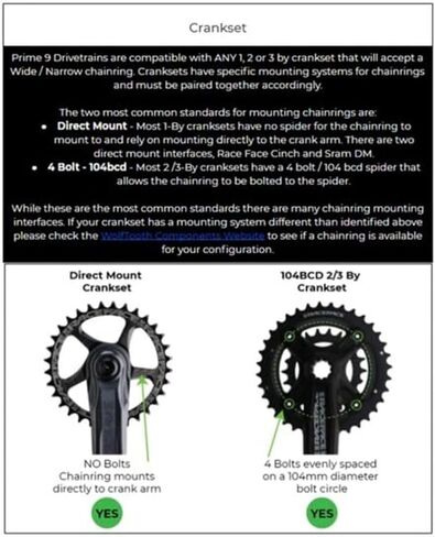 Box Two Prime 9 Multi Shift Non E-Bike, Single Shift E-Bike Cycling Groupset 9 Speed 1x Drivetrain Shifter, Rear Derailleur, Freehub Bike Cassette, Chain | Box Components in Saudi Arabia