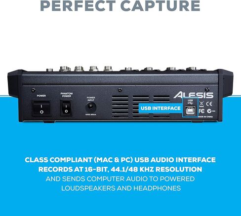 خلاط استوديو Alesis MultiMix 4 USB FX & Marantz Pro MPM1000-4 مع تأثيرات مدمجة وواجهة صوت USB وميكروفون مكثف XLR in Kuwait