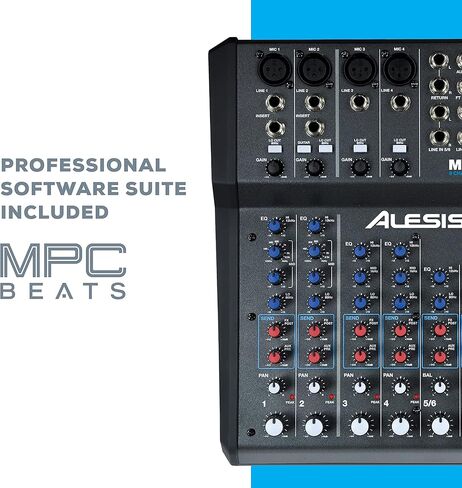 خلاط استوديو Alesis MultiMix 4 USB FX & Marantz Pro MPM1000-4 مع تأثيرات مدمجة وواجهة صوت USB وميكروفون مكثف XLR in Kuwait