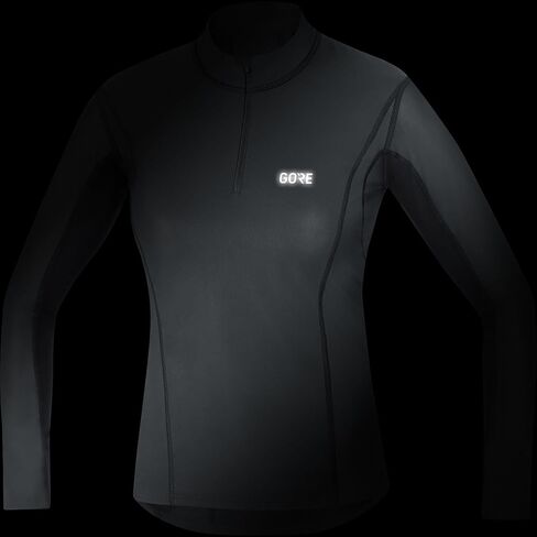 GORE Wear Women's Windproof Stand-Up Collar Inner Layer Shirt, GORE M WINDSTOPPER Base Layer Thermo Turtleneck, Size: S, Color: Black, 100322 in Saudi Arabia