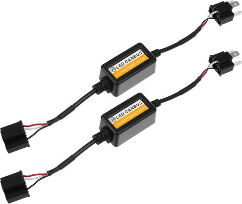 X AUTOHAUX 1 Pair H4 LED Car Headlight Canbus Decoder Error Free Warning Resistors Decoder Replacement Anti Flicker Resistor in Saudi Arabia