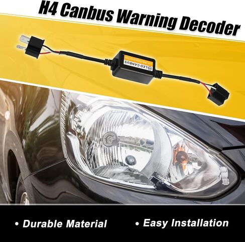 X AUTOHAUX 1 Pair H4 LED Car Headlight Canbus Decoder Error Free Warning Resistors Decoder Replacement Anti Flicker Resistor in Saudi Arabia
