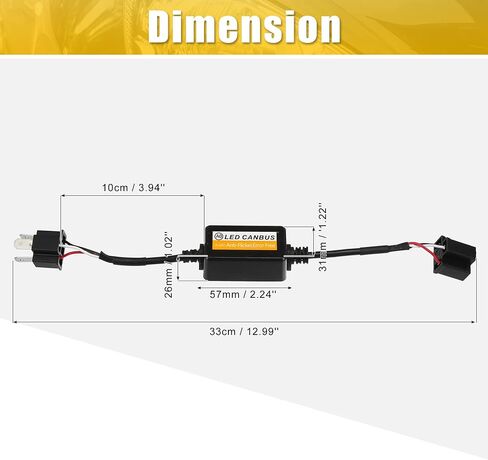 X AUTOHAUX 1 Pair H4 LED Car Headlight Canbus Decoder Error Free Warning Resistors Decoder Replacement Anti Flicker Resistor in Saudi Arabia