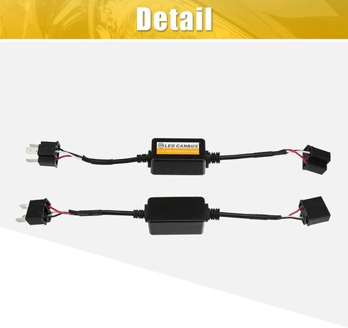 X AUTOHAUX 1 Pair H4 LED Car Headlight Canbus Decoder Error Free Warning Resistors Decoder Replacement Anti Flicker Resistor in Saudi Arabia