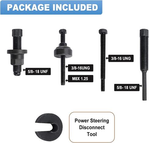 BTSHUB Power Steering Pump Pulley Service Set Puller Remover Installer Tool Kit Compatible for GM, Ford, Chrysler Truck in Saudi Arabia