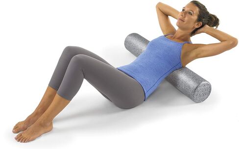 OPTP Silver AXIS Foam Roller - Moderate Density (36-Inch Round) - Eco-Friendly, Durable Massage Roller for Physical Therapy, Exercise, Deep Tissue Muscle Relief, and Workout Recovery in Saudi Arabia