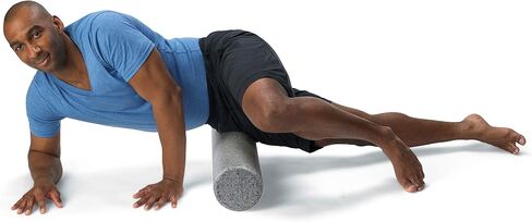 OPTP Silver AXIS Foam Roller - Moderate Density (36-Inch Round) - Eco-Friendly, Durable Massage Roller for Physical Therapy, Exercise, Deep Tissue Muscle Relief, and Workout Recovery in Saudi Arabia
