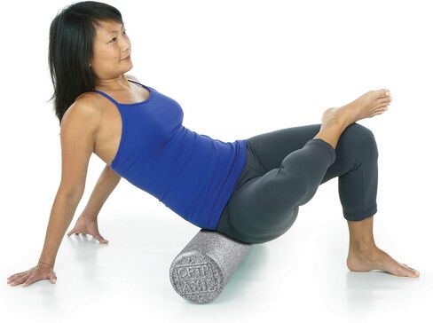 OPTP Silver AXIS Foam Roller - Moderate Density (36-Inch Round) - Eco-Friendly, Durable Massage Roller for Physical Therapy, Exercise, Deep Tissue Muscle Relief, and Workout Recovery in Saudi Arabia