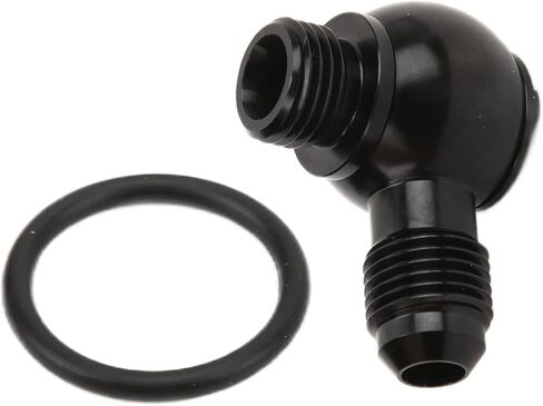 تركيب بانجو AN6، محول بانجو AN‑6 إلى ORB‑6 9/16 UNF Bolt ألومنيوم منخفض الارتفاع ملحق سيارة أسود دقيق in Kuwait