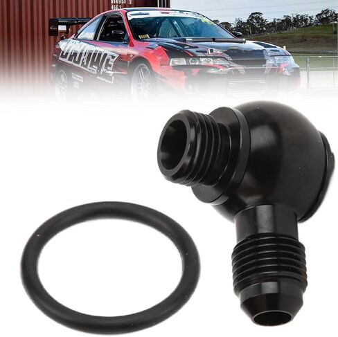 تركيب بانجو AN6، محول بانجو AN‑6 إلى ORB‑6 9/16 UNF Bolt ألومنيوم منخفض الارتفاع ملحق سيارة أسود دقيق in Kuwait