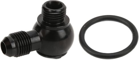 تركيب بانجو AN6، محول بانجو AN‑6 إلى ORB‑6 9/16 UNF Bolt ألومنيوم منخفض الارتفاع ملحق سيارة أسود دقيق in Kuwait