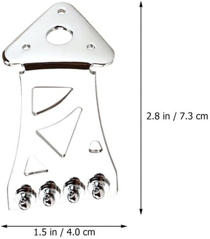 Metal Banjo Tailpiece 4 String Banjo Tailpiece Guitar Tailpiece Banjo Part Instrument Accessory 2.87X1.57X1.22in in Saudi Arabia