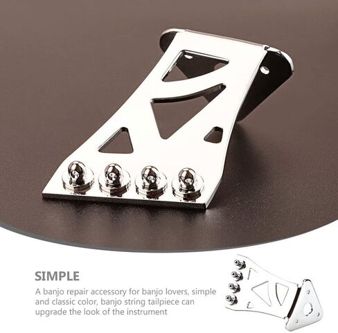 Metal Banjo Tailpiece 4 String Banjo Tailpiece Guitar Tailpiece Banjo Part Instrument Accessory 2.87X1.57X1.22in in Saudi Arabia