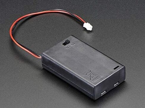إكسسوارات Adafruit حامل بطارية 3xAAA مع مفتاح تشغيل/إيقاف (قطعة واحدة) in Saudi Arabia