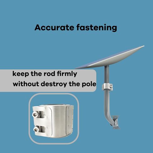 Starlink Mounting Kit,Starlink Long Mount, Metal Starlink Wall Mount with Adapter, Available to V2 (Include Wrench & Drill bit). in Saudi Arabia