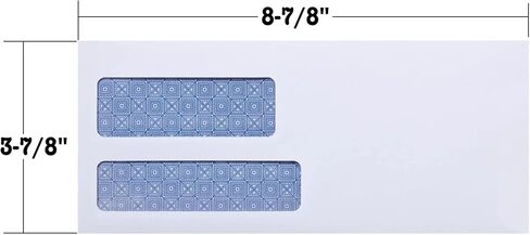 Iconikal Double Window Tamper-Evident Dual-Flap Closure Security Envelopes, Size #9, 250-Count in Saudi Arabia