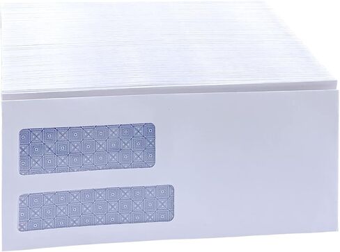 Iconikal Double Window Tamper-Evident Dual-Flap Closure Security Envelopes, Size #9, 250-Count in Saudi Arabia