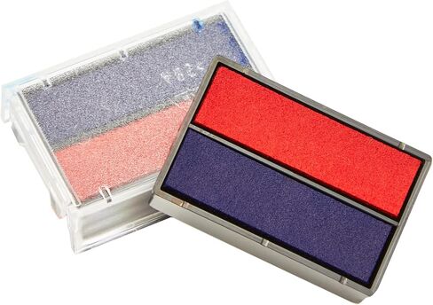 Trodat T4850 Printy Replacement Pad for Trodat Self-Inking Stamps, 0.19" x 1", Blue/Red in Saudi Arabia