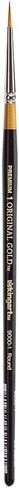 KINGART B-070 Premium 8 pc. Original Gold 9000 Series Round Brush Set, Synthetic Golden Taklon for Acrylic, Oil, Watercolor Paint, Short Handle, 8 Brushes Sizes: 1, 2, 4, 6, 8, 10, 12, 14 in Saudi Arabia
