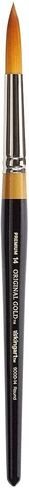KINGART B-070 Premium 8 pc. Original Gold 9000 Series Round Brush Set, Synthetic Golden Taklon for Acrylic, Oil, Watercolor Paint, Short Handle, 8 Brushes Sizes: 1, 2, 4, 6, 8, 10, 12, 14 in Saudi Arabia