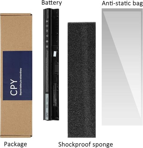 M5Y1K استبدال بطارية الكمبيوتر المحمول (40WH 14.8V 2600MAH) لـ Dell Inspiron 14 15 17 5000 3000 Series 5755 5545 5459 3551 3467 Latitude 3460 3570 Vostro 3458 3558 M5y1k Hd4j0 vn3n0 wkrj2 Gxvj3 in Kuwait