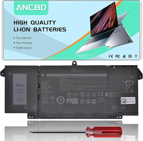 9JM71 Laptop Battery for Dell Latitude 13 5320 7320/14 7420 7520/5320 2-in-1/7320 2-in-1/7420 2-in-1 Series HDGJ8 MHR4G 7FMXV 0TN2GY TN2GY 4M1JN 1PP63 P134G001 P135G001 P138G001 11.4V/42Wh in Saudi Arabia