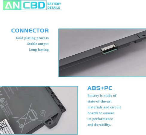 9JM71 Laptop Battery for Dell Latitude 13 5320 7320/14 7420 7520/5320 2-in-1/7320 2-in-1/7420 2-in-1 Series HDGJ8 MHR4G 7FMXV 0TN2GY TN2GY 4M1JN 1PP63 P134G001 P135G001 P138G001 11.4V/42Wh in Saudi Arabia