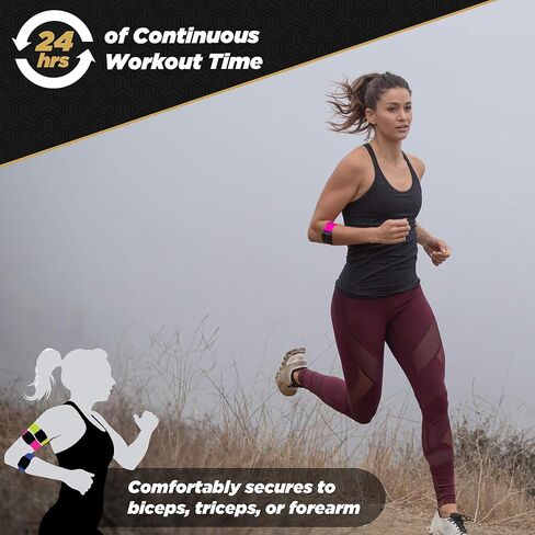 Scosche Rhythm R+2.0: Waterproof/Dustproof Armband with ANT+ & BLE Bluetooth Smart for Hyper Accurate Workout Heart Rate Monitoring with Wahoo, Peloton, LED Monitor, DDP Yoga, Strava in Saudi Arabia