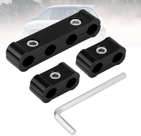 يلوح في الأفق شمعة اشعال السيارة، مقسم سلك المحرك، سبائك الألومنيوم، فاصل سلك توصيل الشرارة 8 مم 9 مم 10 مم 12 قطعة (أسود) in Kuwait