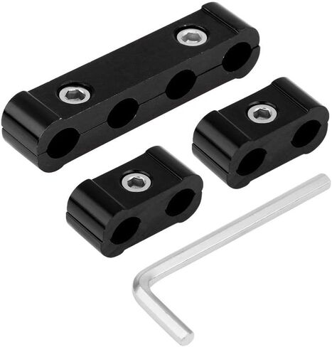 يلوح في الأفق شمعة اشعال السيارة، مقسم سلك المحرك، سبائك الألومنيوم، فاصل سلك توصيل الشرارة 8 مم 9 مم 10 مم 12 قطعة (أسود) in Kuwait