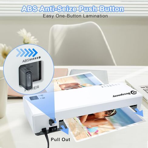 آلة تغليف، آلة تغليف حرارية وباردة 4 في 1 مع 50 قطعة من أوراق التغليف، آلة تغليف شخصية مقاس 9 بوصات مع قاطع ورق ومستدير زاوية للاستخدام في المكاتب التجارية والمنزل والمدرسة in Kuwait