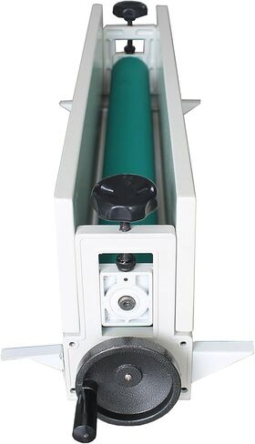 INTBUYING 14In دليل جميع الإطارات المعدنية الباردة لفة تغليف التجارية المهنية 0.4 "سمك طوي لفة آلة الترقق الفينيل صور فيلم تركيب آلة تغليف جبل آلة الترقق in Kuwait