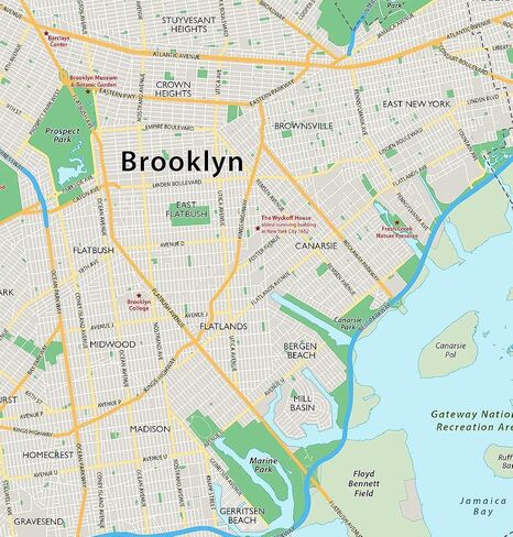 New York City Street Poster Map - 23.2 x 23.2 Inches - Paper Laminated in Saudi Arabia