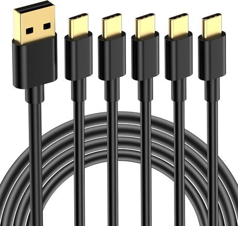 USB A to USB C Cable 5FT (3 Pack), Type C Fast Charging Cord, 20V/3A 60W(MAX) Charger Compatible with Samsung S21 S20 S10 S9 S8, Note 10/9/8, Google Pixel, LG G5/6/7, Moto Z, HTC, Lumia 950 in Saudi Arabia