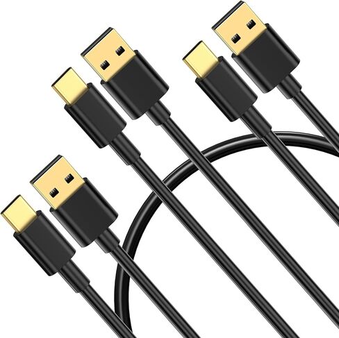 USB A to USB C Cable 5FT (3 Pack), Type C Fast Charging Cord, 20V/3A 60W(MAX) Charger Compatible with Samsung S21 S20 S10 S9 S8, Note 10/9/8, Google Pixel, LG G5/6/7, Moto Z, HTC, Lumia 950 in Saudi Arabia