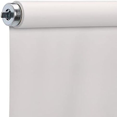 Hampton Bay Cut-to-Size White Cordless Room Darkening Fade Resistant Roller Shades 37.25 in. W x 78 in. L in Saudi Arabia