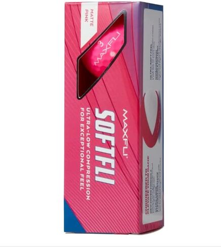 Maxfli 2023 Softfli Matte Golf Balls- 12 Pack, Compression 35, Enhanced Alignment Aid, Ultra-Low Compression Exceptionally Soft Feel in Saudi Arabia