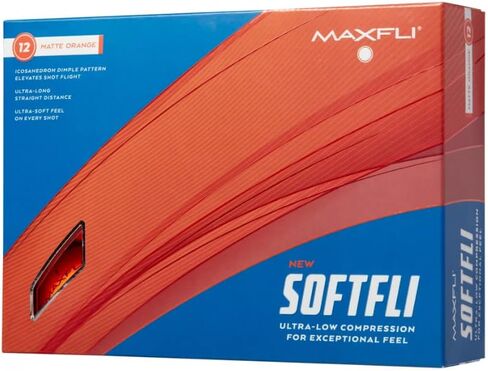Maxfli 2023 Softfli Matte Golf Balls- 12 Pack, Compression 35, Enhanced Alignment Aid, Ultra-Low Compression Exceptionally Soft Feel in Saudi Arabia