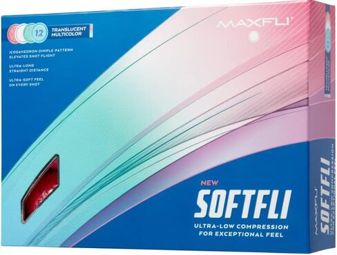 Maxfli 2023 Softfli Matte Golf Balls- 12 Pack, Compression 35, Enhanced Alignment Aid, Ultra-Low Compression Exceptionally Soft Feel in Saudi Arabia