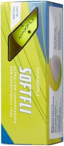 Maxfli 2023 Softfli Matte Golf Balls- 12 Pack, Compression 35, Enhanced Alignment Aid, Ultra-Low Compression Exceptionally Soft Feel in Kuwait