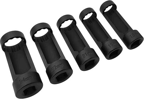 ZKTOOL Strut Nut Socket 16mm 18mm 19mm 21mm 22mm 24mm with 12 Point 1/2" Drive Suspension Strut Spreader Socket 9pc Shock Absorber Tool……… in Saudi Arabia